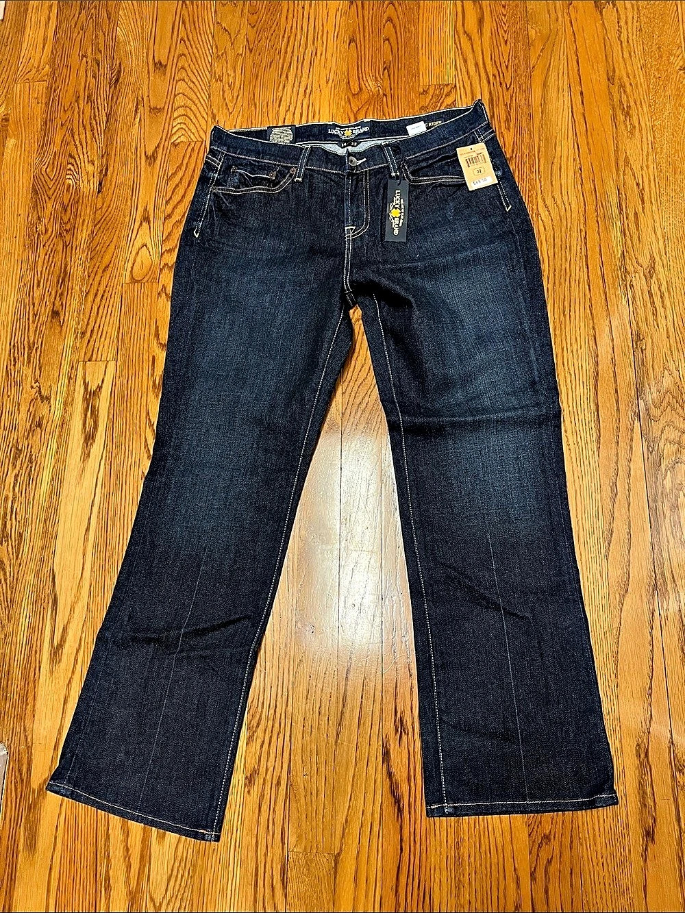 Lucky Brand classic rider Women's Wide Leg Jeans Waist 14 / 32 NWT
